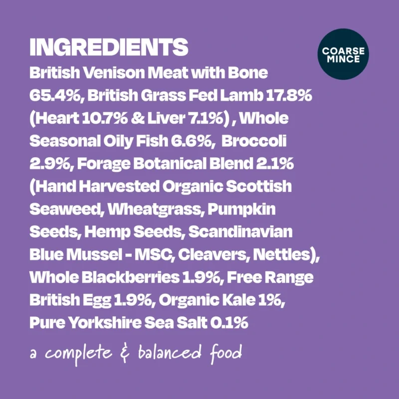 Naturaw Forage Venison