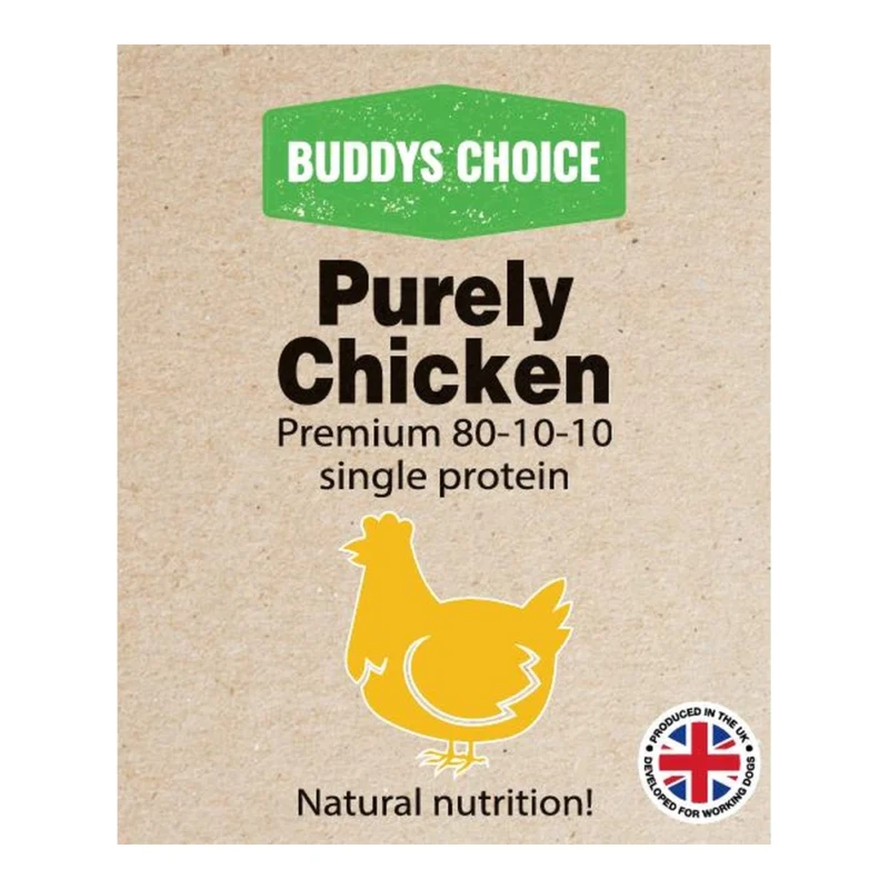 Buddys Choice Purely Chicken 80 10 10 Raw Dog Food