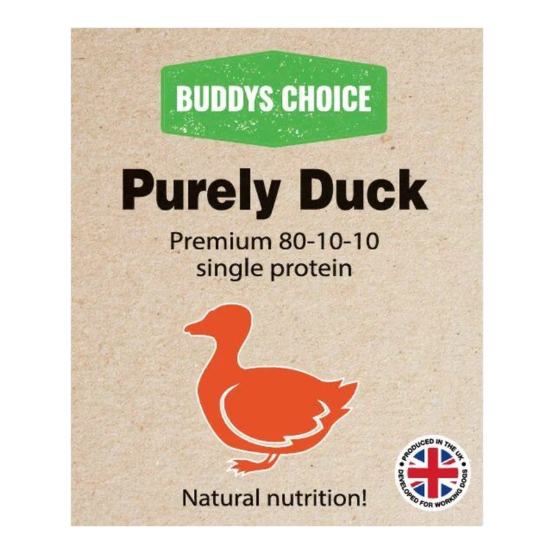 Buddys Choice Purely Duck 80 10 10 Raw Dog Food