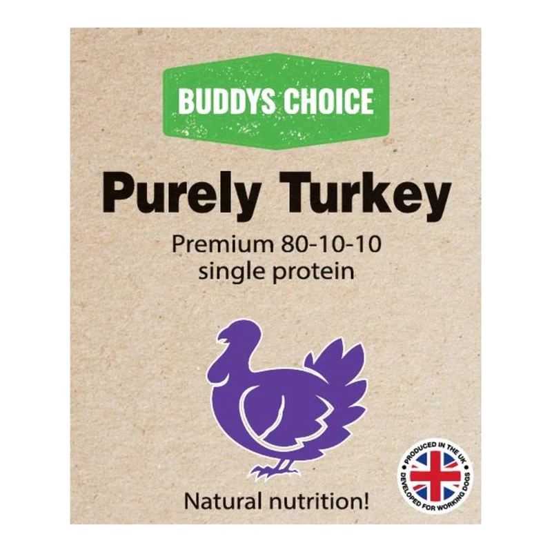 Buddys Choice Purely Turkey 80 10 10 Raw Dog Food
