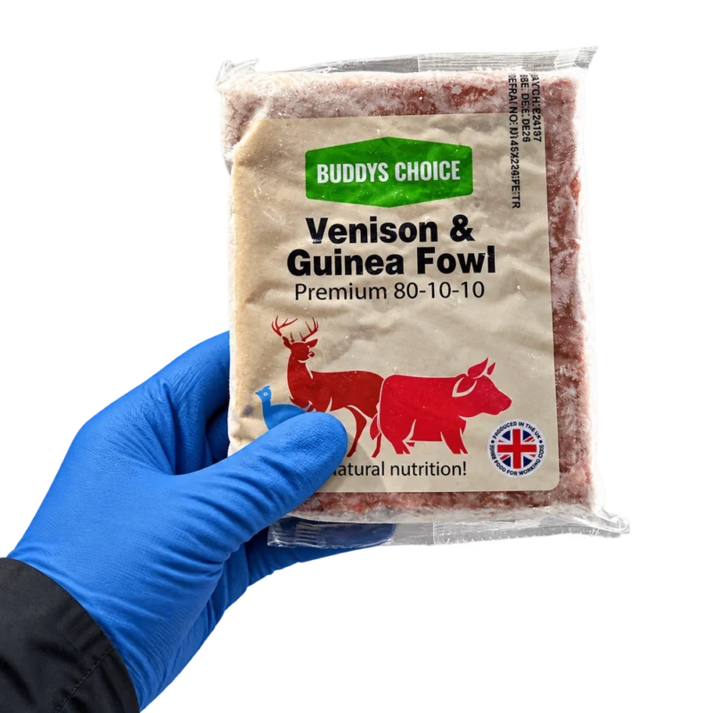 Buddys Choice Venison & Guinea Fowl 80 10 10 Raw Dog Food Gallery