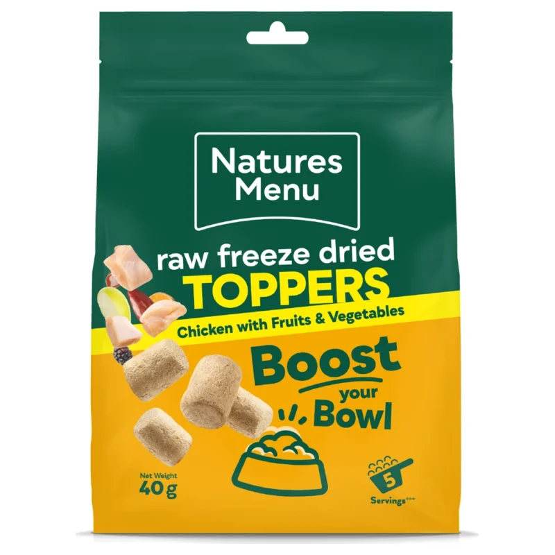 Natures Menu Raw Freeze Dried Chicken Dog Food Toppers 40g