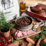 mcadams sensitive free range turkey medium large breed dry dog food board